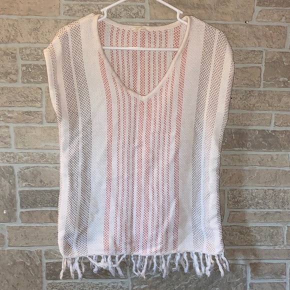 LOFT Sweaters - ✅Loft Outlet Lounge Sleeveless Sweater with Fringe bottom hem